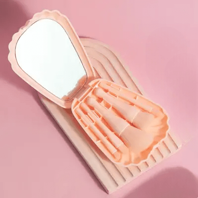 Kit Pinceaux Maquillage - MiniMakeupBrushSet™ - Rose - My Glamour Girls