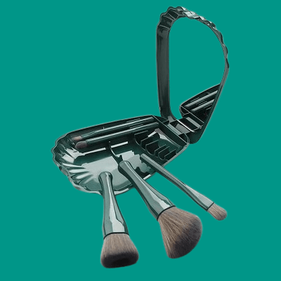 Kit Pinceaux Maquillage - MiniMakeupBrushSet™ - Vert - My Glamour Girls