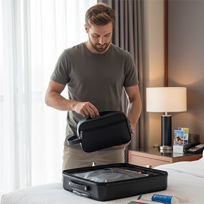 Trousse de toilette homme 